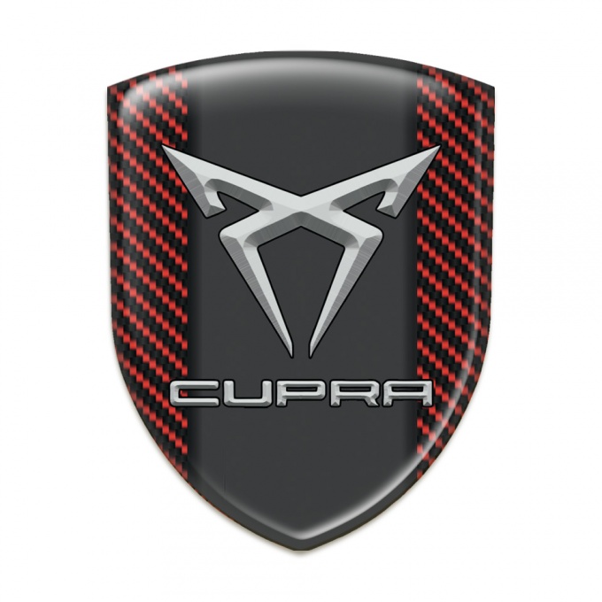 Seat Cupra Silicone Shield Red Carbon Pattern 