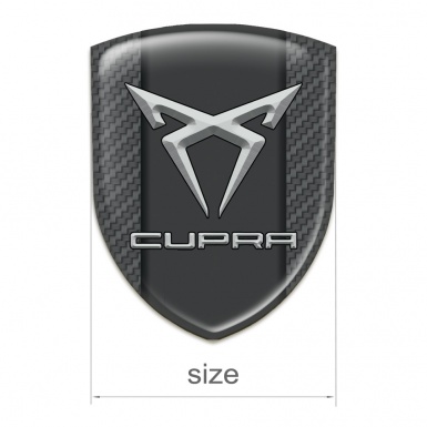 Seat Cupra Car Interior Badge Carbon Pattern 