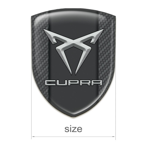 Seat Cupra Car Interior Badge Carbon Pattern 