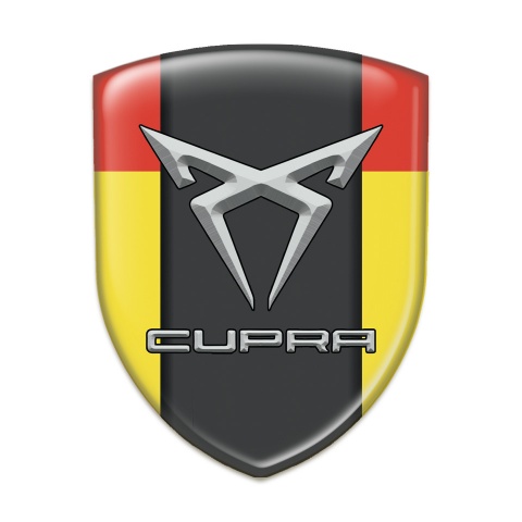 Seat Cupra Silicone Emblem Yellow Red Pattern 
