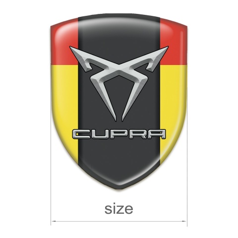 Seat Cupra Silicone Emblem Yellow Red Pattern 