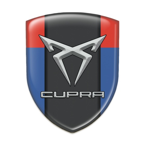 Seat Cupra Resin Sticker Blue Red Pattern 