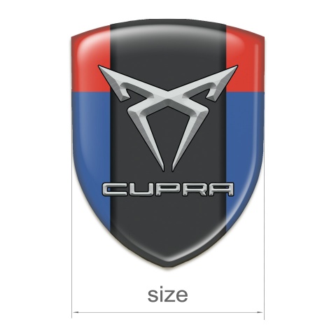 Seat Cupra Resin Sticker Blue Red Pattern 