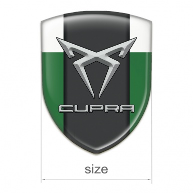 Seat Cupra Emblem Exterior Green White Pattern 