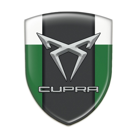 Seat Cupra Emblem Exterior Green White Pattern 