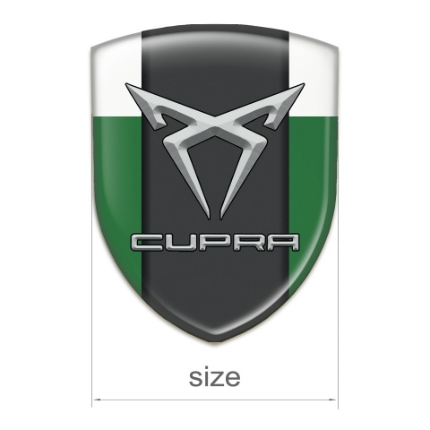 Seat Cupra Emblem Exterior Green White Pattern 