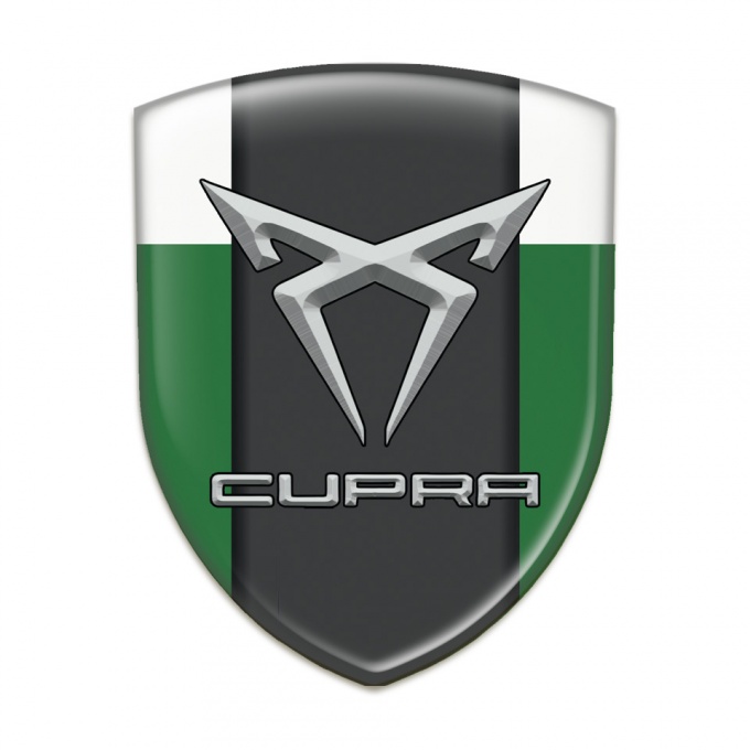 Seat Cupra Emblem Exterior Green White Pattern 