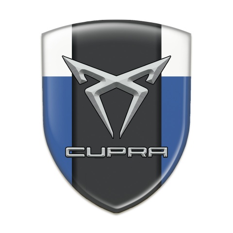 Seat Cupra Tuning Badge Blue White Model 