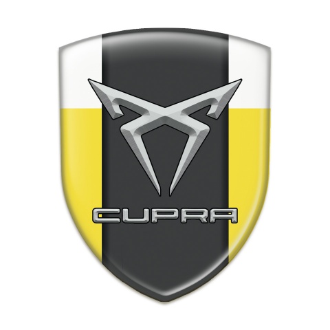 Seat Cupra Tuning Badge  yellow White Pattern 