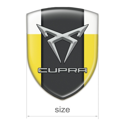 Seat Cupra Tuning Badge  yellow White Pattern 