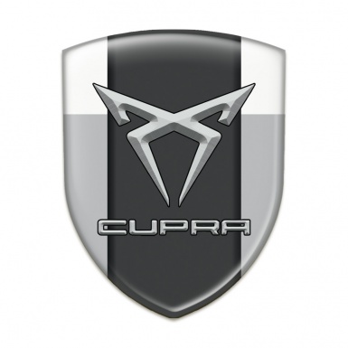 Seat Cupra Car Accessories Badge Gray White Model 