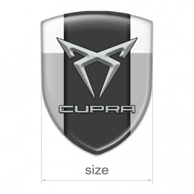 Seat Cupra Car Accessories Badge Gray White Model 