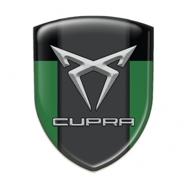 Seat Cupra Self Adhesive Car logo Emblem Green Black Model 
