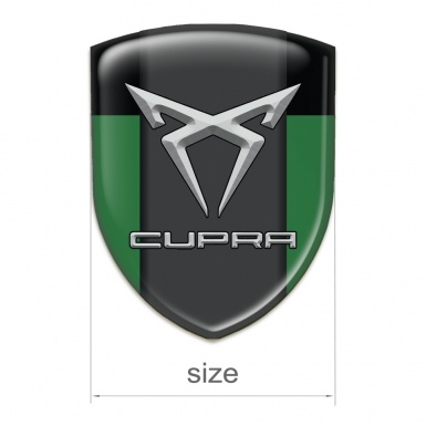 Seat Cupra Self Adhesive Car logo Emblem Green Black Model 