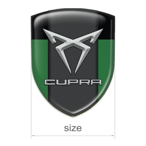 Seat Cupra Self Adhesive Car logo Emblem Green Black Model 