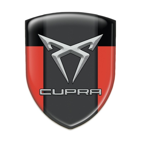 Seat Cupra Car Interior Badge Red Black model 
