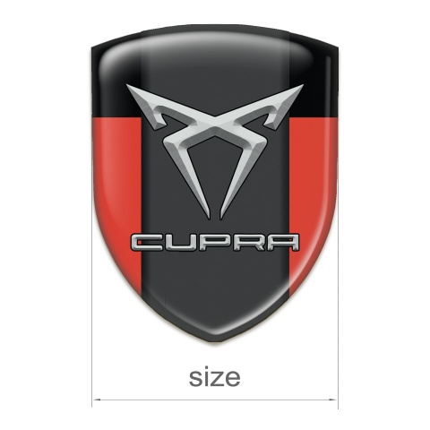 Seat Cupra Car Interior Badge Red Black model 