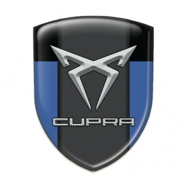 Seat Cupra Silicone Car Decal Badge Blue Black Model 
