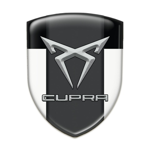 Seat Cupra Silicone Badge White Black model