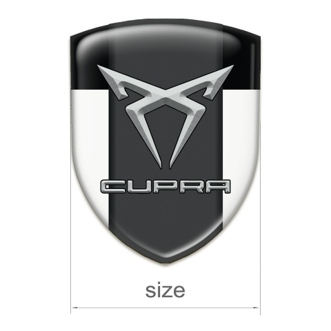 Seat Cupra Silicone Badge White Black model