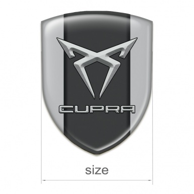 Seat Cupra Logo Emblem Gray base Graphit Panel Design 