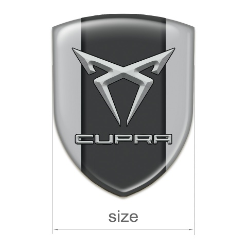 Seat Cupra Logo Emblem Gray base Graphit Panel Design 
