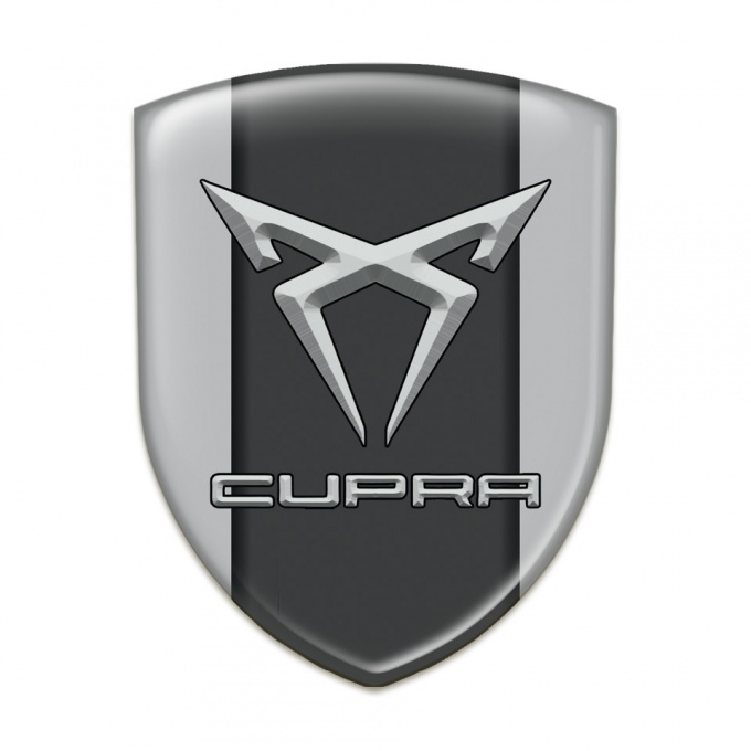 Seat Cupra Logo Emblem Gray base Graphit Panel Design 