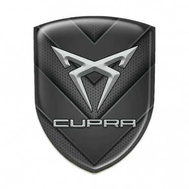 Seat Cupra 3D Gel Emblem V Shaped Details design 