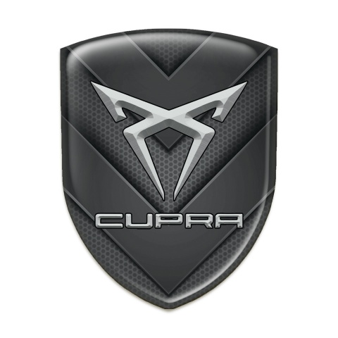 Seat Cupra 3D Gel Emblem V Shaped Details design 