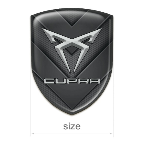 Seat Cupra 3D Gel Emblem V Shaped Details design 