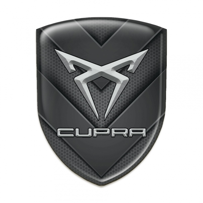 Seat Cupra 3D Gel Emblem V Shaped Details design 