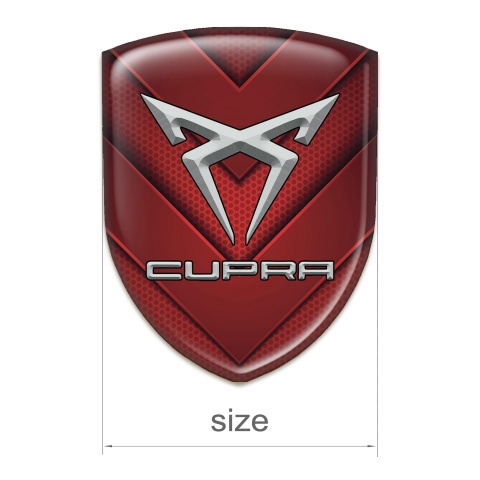 Seat Cupra Emblem Exterior Red V Shape Elements Design 