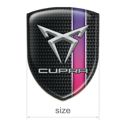 Seat Cupra Emblem Interior Dark Base with Purple Band Decoration 