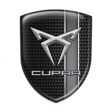 Seat Cupra Tuning Badge Dark Base Grey Band Decoration 