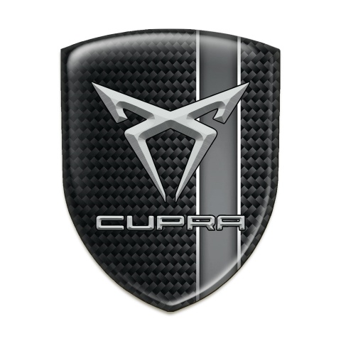Seat Cupra Tuning Badge Dark Base Grey Band Decoration 