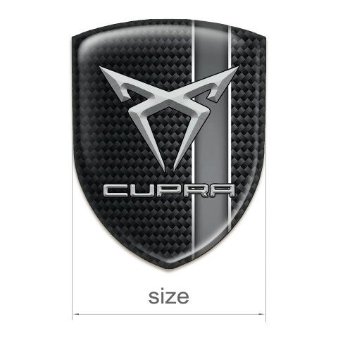Seat Cupra Tuning Badge Dark Base Grey Band Decoration 