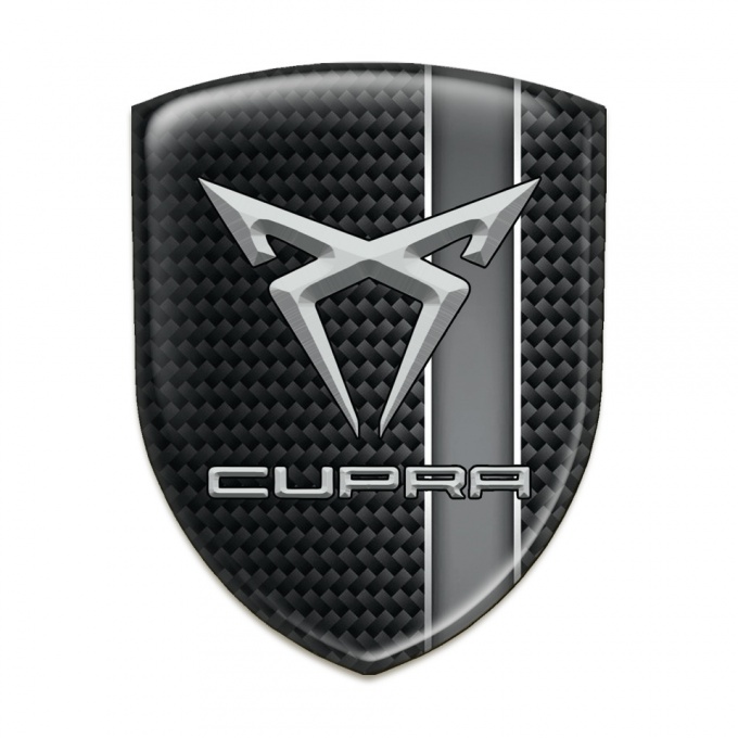 Seat Cupra Tuning Badge Dark Base Grey Band Decoration 