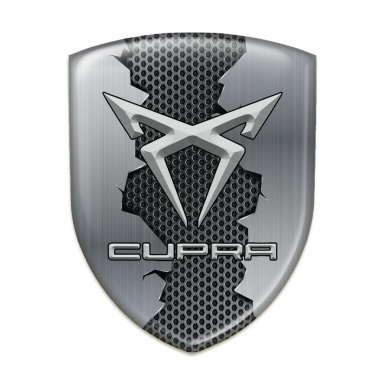 Seat Cupra Self Adhesive Car logo Emblem Torn Metal Effect 