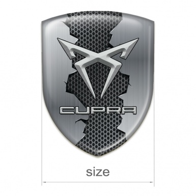Seat Cupra Self Adhesive Car logo Emblem Torn Metal Effect 