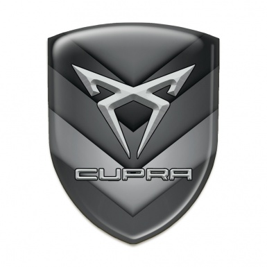 Seat Cupra Silicone Badge Details In Shades of Gray Design 