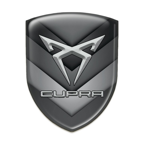 Seat Cupra Silicone Badge Details In Shades of Gray Design 