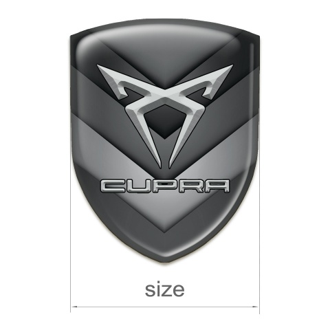 Seat Cupra Silicone Badge Details In Shades of Gray Design 