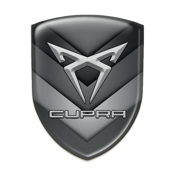 Seat Cupra Silicone Badge Details In Shades of Gray Design 