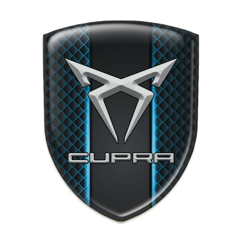 Seat Cupra Emblem Badge Logo Neon Grid Design 