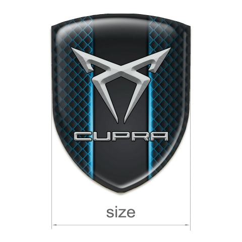 Seat Cupra Emblem Badge Logo Neon Grid Design 