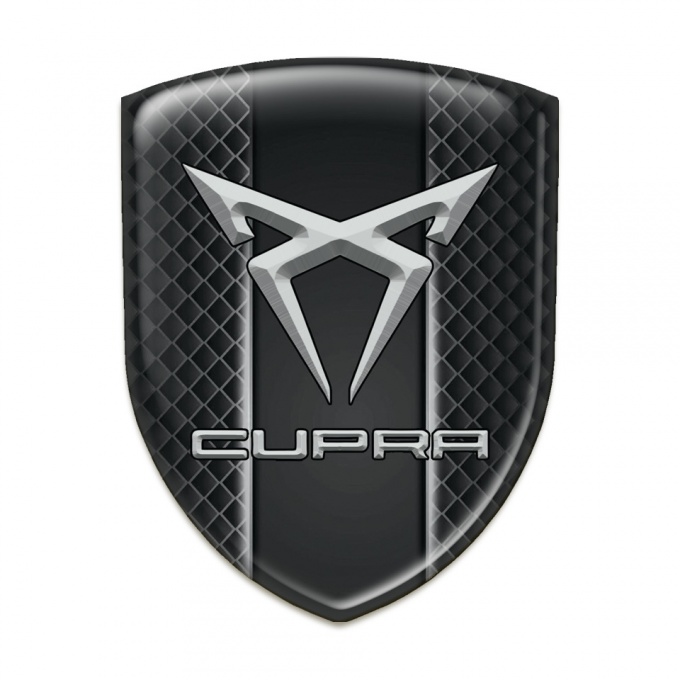 Seat Cupra Logo Emblem Dark Grid Design 