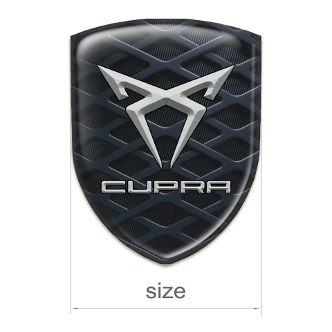 Seat Cupra Domed Emblem 3D Grid Effect 