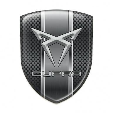 Seat Cupra Silicone Emblem Dark Mesh with Metal Central Panel 