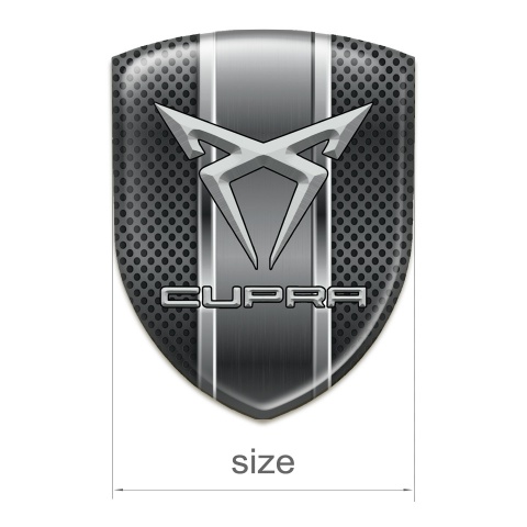 Seat Cupra Silicone Emblem Dark Mesh with Metal Central Panel 