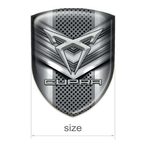 Seat Cupra Self Adhesive Car logo Emblem Gray V Shape Logo Panel 
